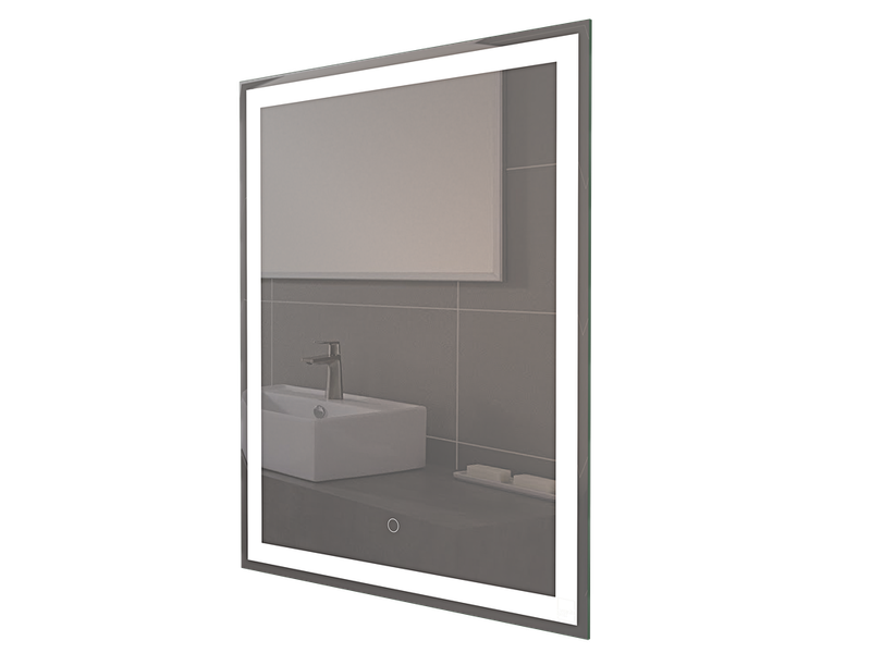 Luxury 60x40cm Rectangular Frameless LED Bathroom Vanity Mirror