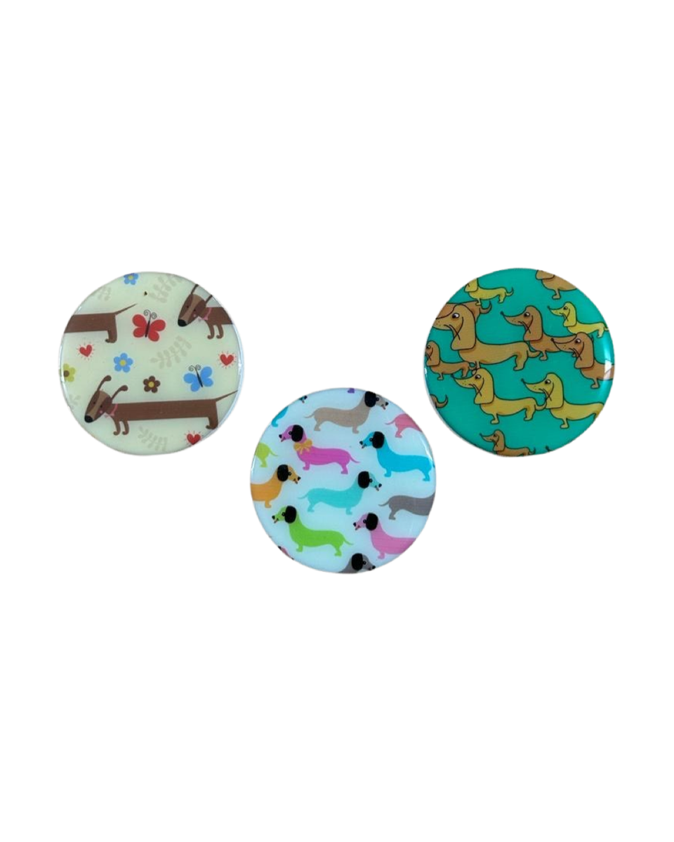 Round Fridge Combo Three Different Dachshunds Shop Today