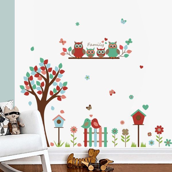 Adorable Nature Owl Family Decor/ Wall Art - 9162