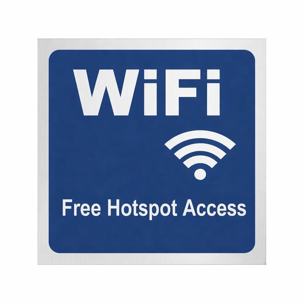 Wi Fi Free Hot Spot Sign