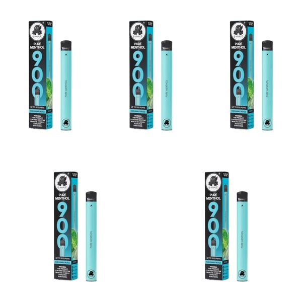 E-Xhale 900 Puffs Disposable Vapes - Pure Menthol (Pack of 5)