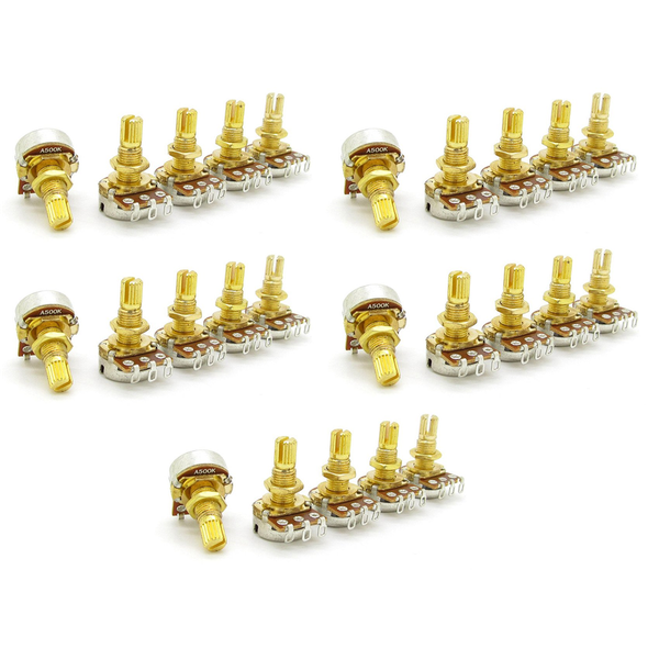 Guitar Potentiometer Audio Volume&amp;Tone Pots Switch Control Pack Of 20