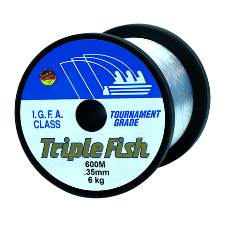 Triple Fish IGFA Nylon Fishing Line 37KG 0.90MM, Colour White