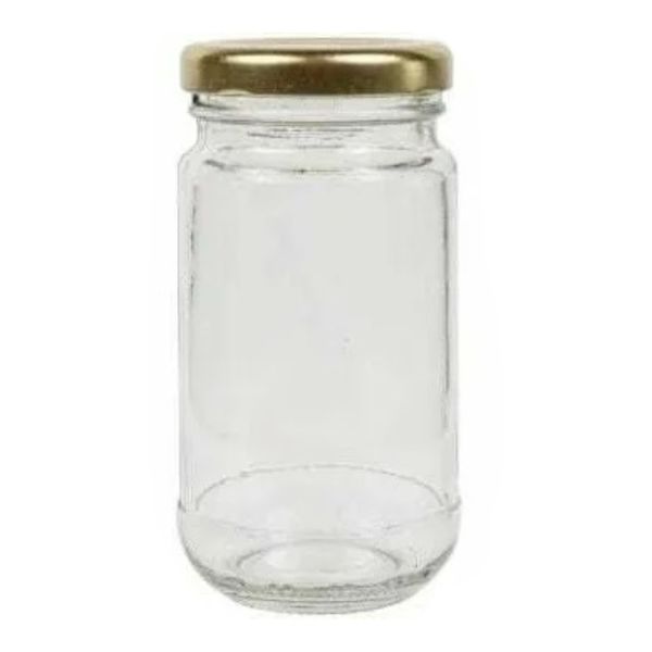 10 piece Jar 200ml Honey Glass Round Tall with Lid