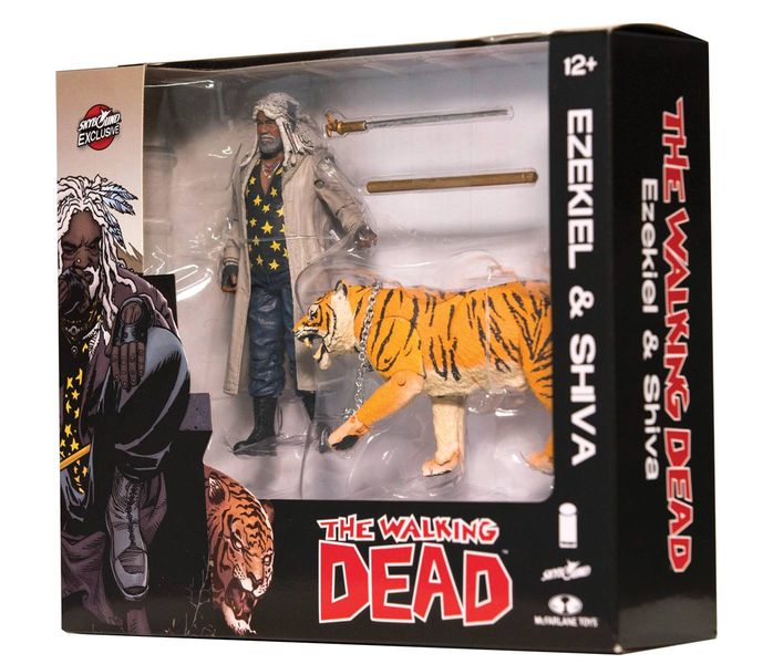 Walking Dead Ezekiel &amp; Shiva All Out War Figure 2- Pack