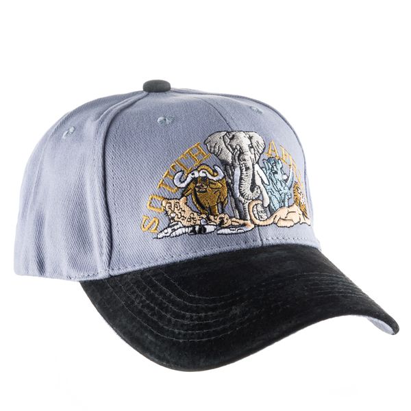 Africa's Legends - Big 5 Cap for Protection Against the Sun - Grey