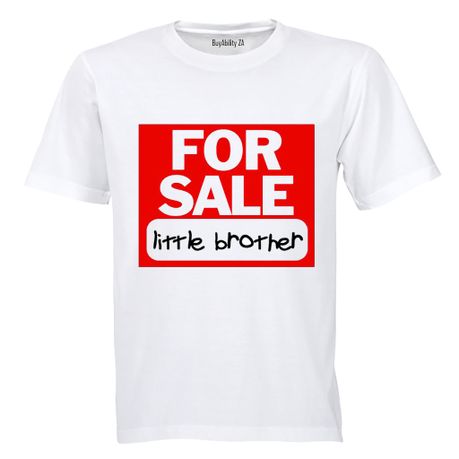For Sale - Little Brother - Kids T-Shirt - White