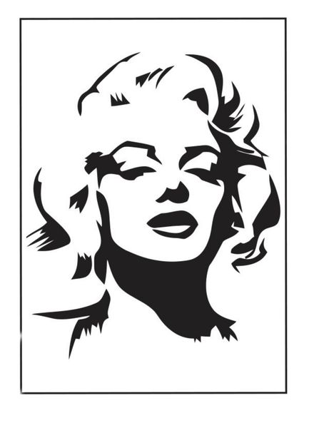 Marilyn Monroe Stencil