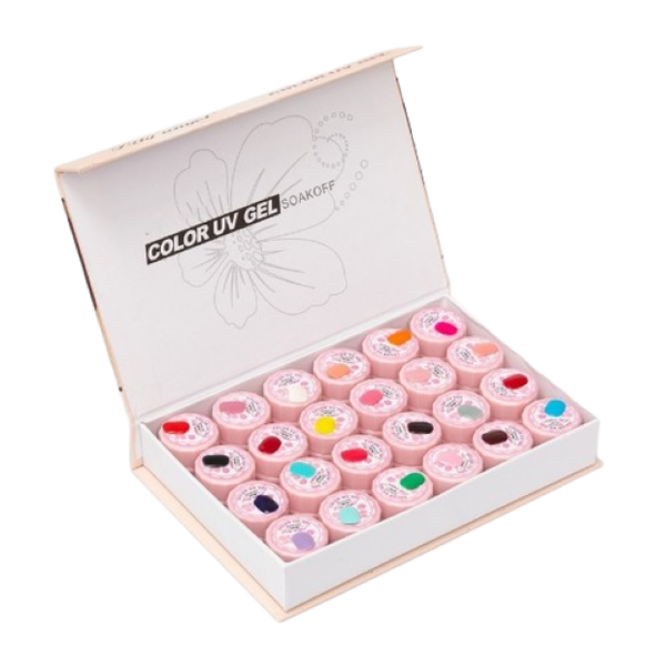 Set of 24 Color UV Gel Soakoff