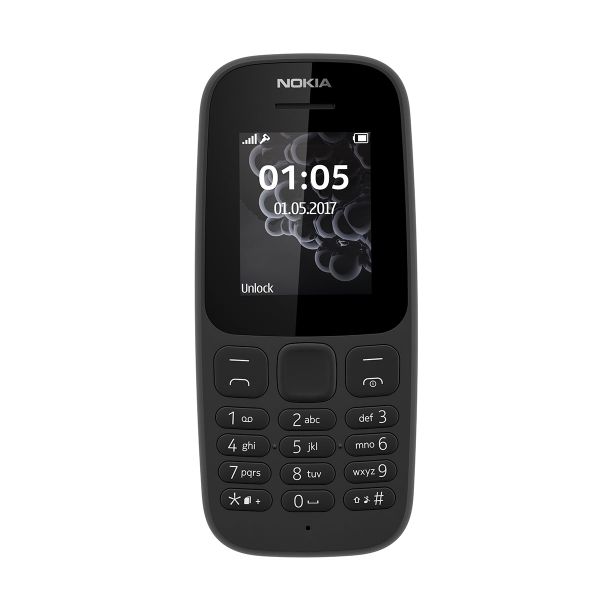 Nokia 105 4th Edition 2019 Single Sim - Black