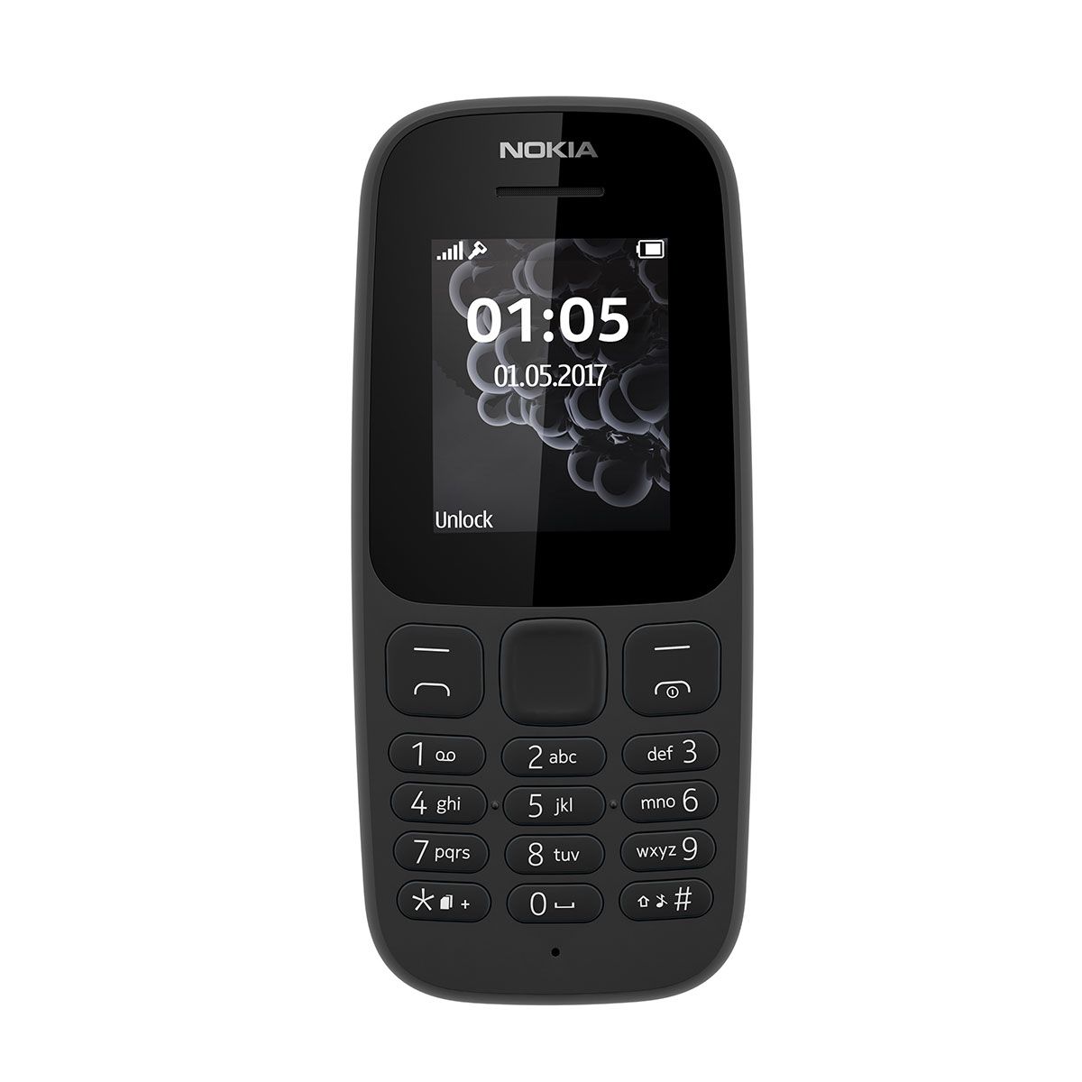 Nokia 105 4th Edition - Single Sim Feature Phone - Black - Refurbished