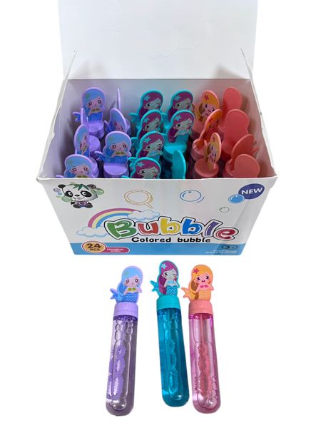 Mermaid Small Bubbles Toy Bubble Stick Toys For Kids - 24 Piece
