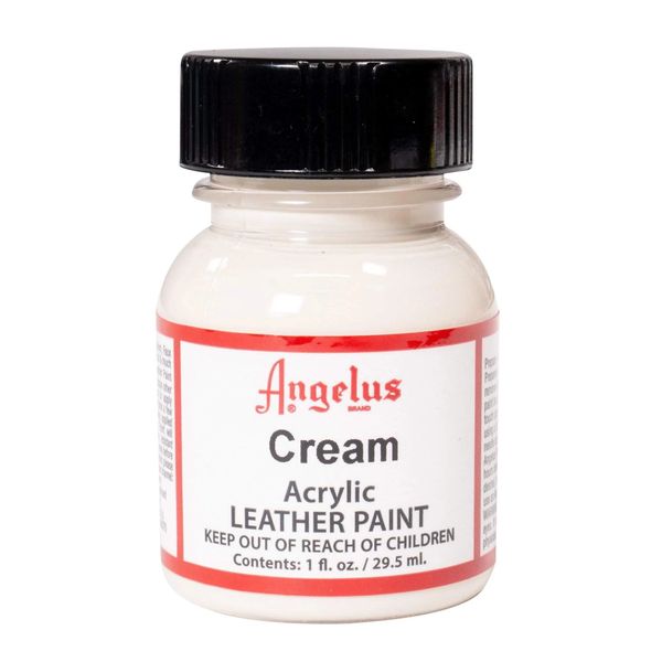 Angelus Acrylic Leather Paint - Cream 1oz