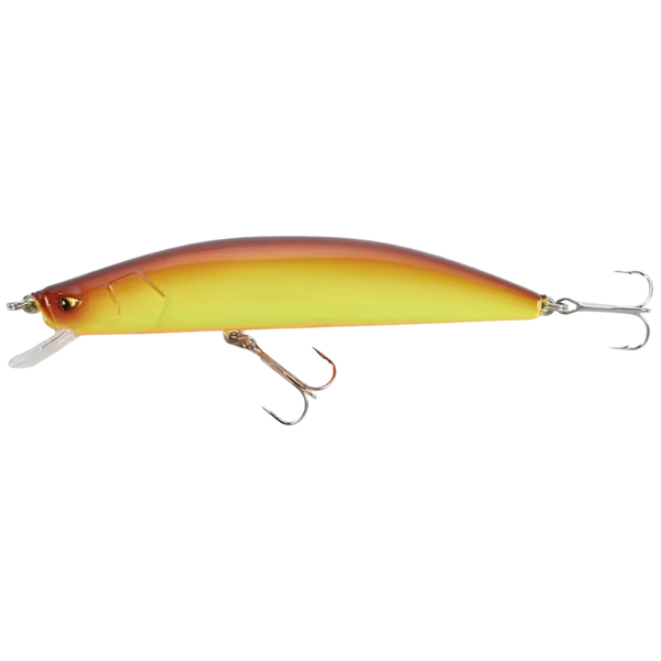 Caperlan Lure Fishing Minnow Jerkbait Plug Bait MNWFP 100 F - Yellow/Orange