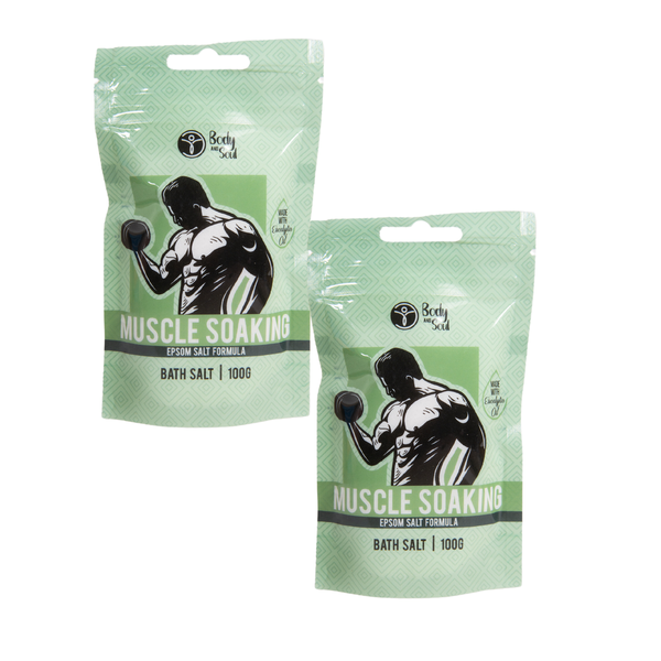 Muscle soak with essential oils and epsom salts 100gm
