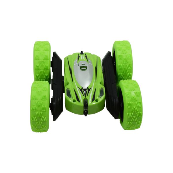 Stunt Double-Side Roll &amp; 360 Degree Rotating Toy Car - Yellow