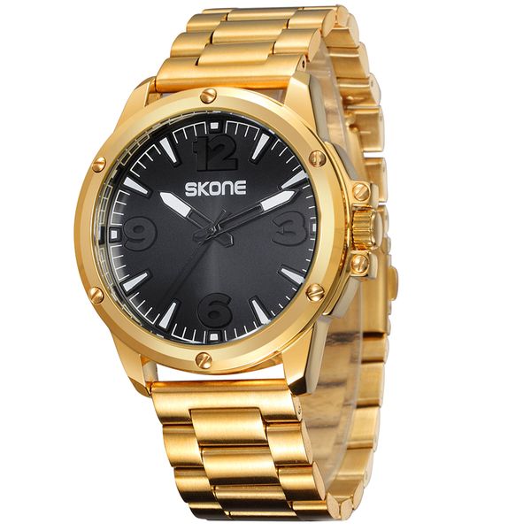Skone Kingsmead Men's Watch 3 Bead Link Strap - Silver Face