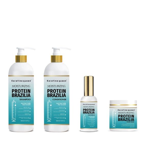 Keratine Queen Shampoo and Conditioner Set puls hair mask and serum (combo)