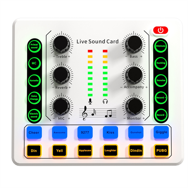 M8 Live Sound Card Wireless Bluetooth Audio Mixer Digital Mixer