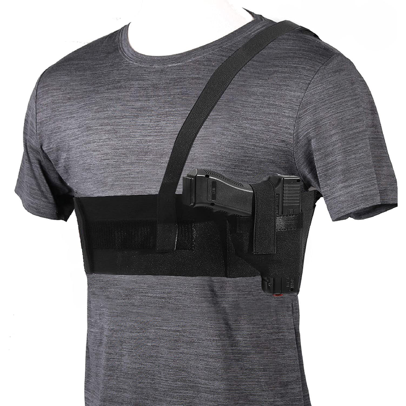 Single Shoulder Underarm Holster - Deep Shoulder Holster for Right Hand