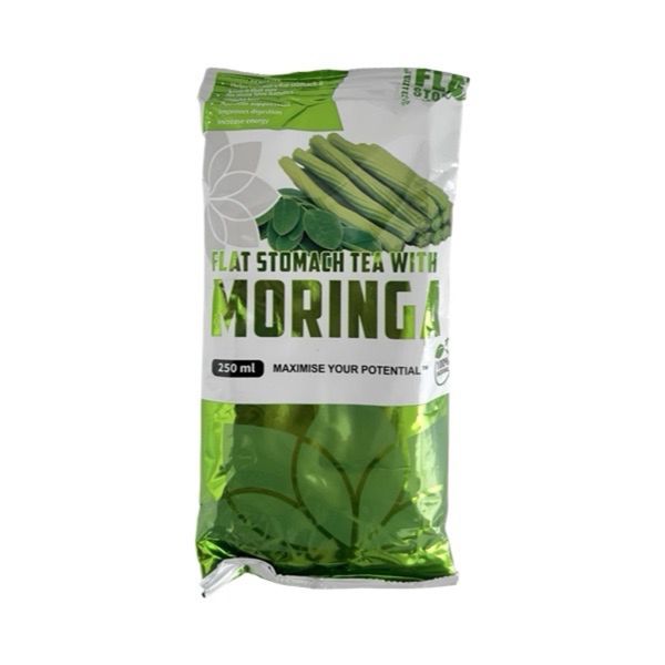 Flat Stomach Tea with Moringa 250ml - Herbal Detox&amp; Digestive Support Drink