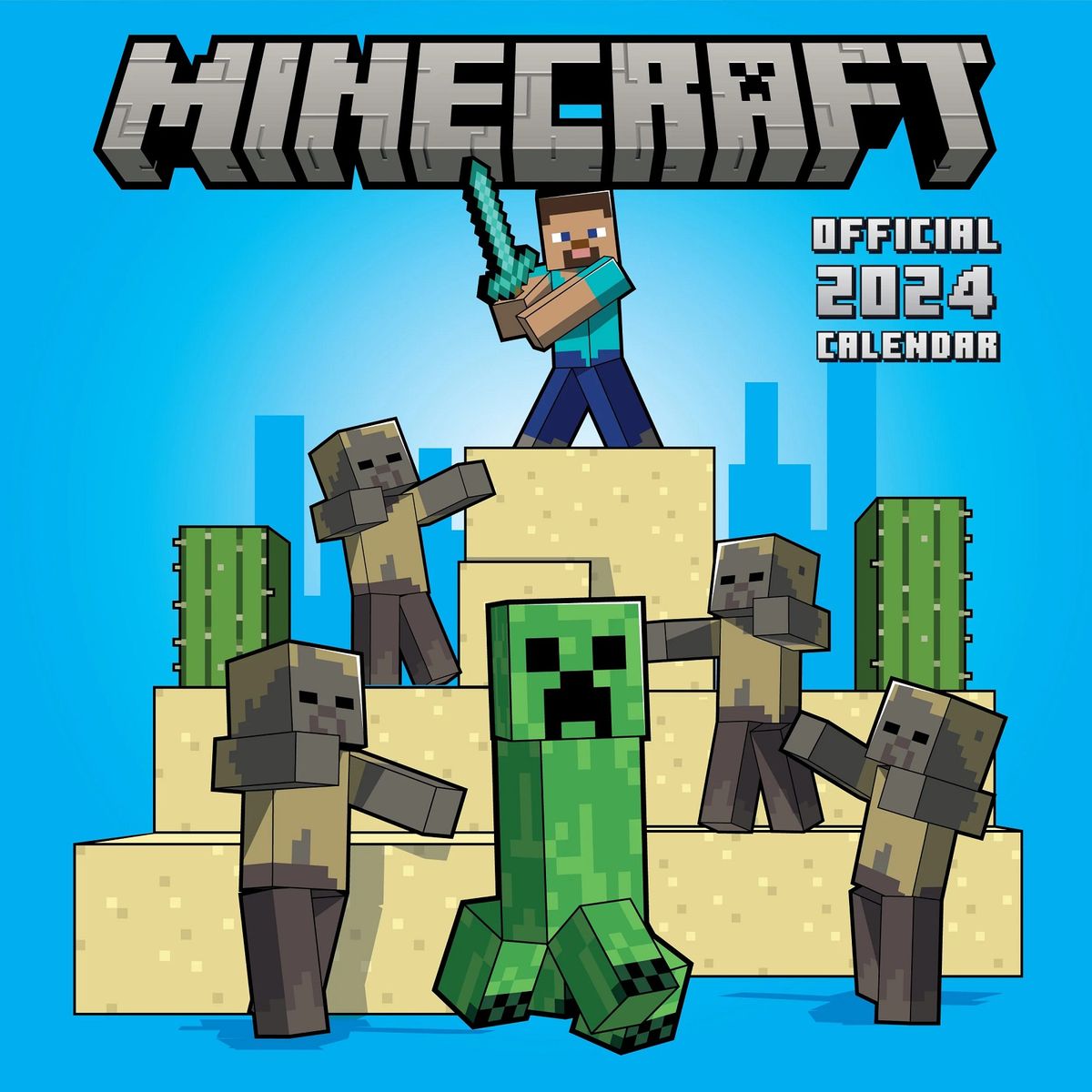 Minecraft 2024 Square Wall Calendar Shop Today. Get it Tomorrow