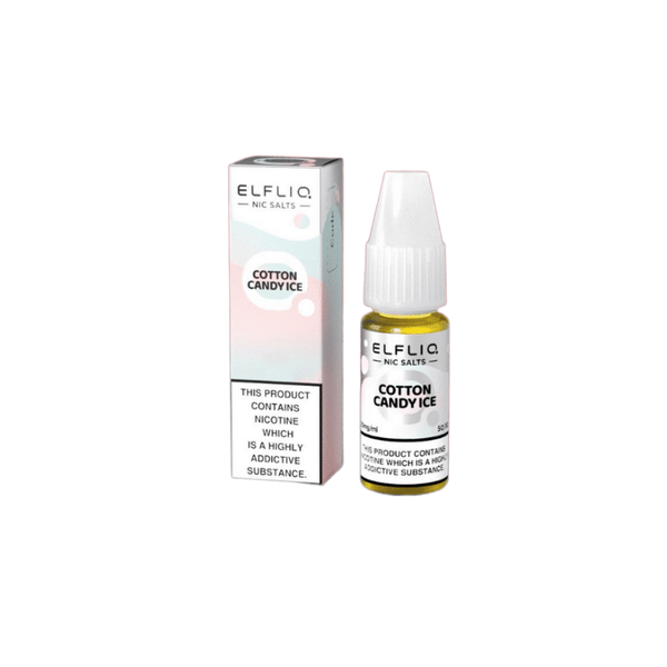 ELFLIQ Elf Bar (5%/50mg/30ml) nic salt e-liquid-Cotton Candy Ice (PB Cloud)