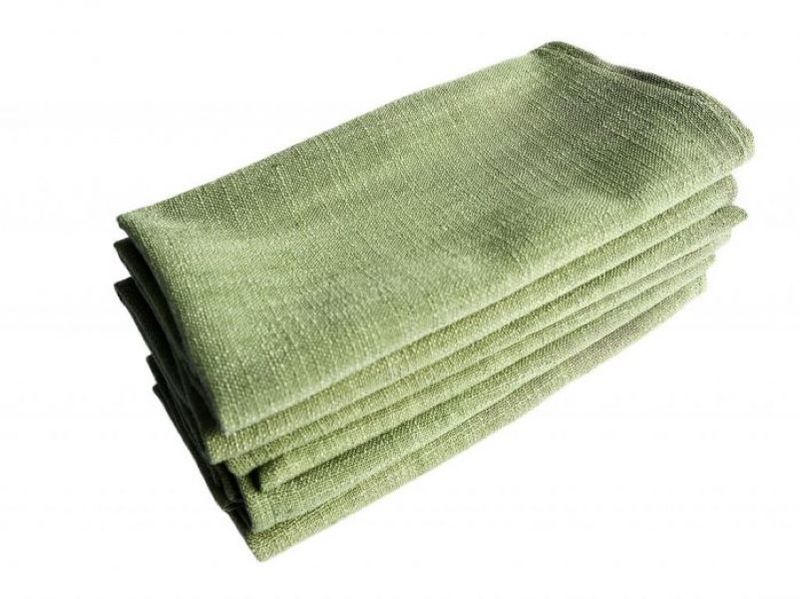 Newport Sage Poly Linen Napkin Set of 6