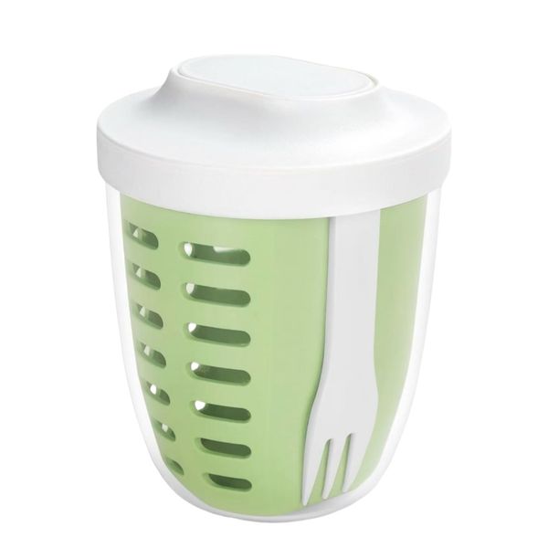 Portable outdoor fruit cup, large capacity storage sealed salad box