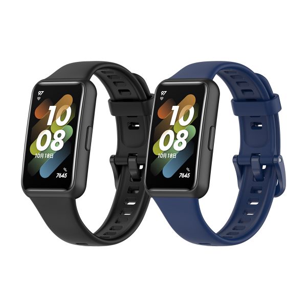 2 PACK Silicone Strap Compatible With Huawei Band 7