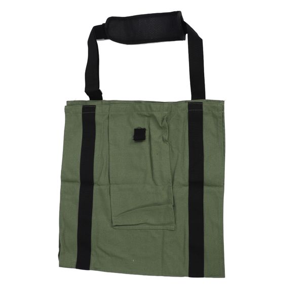 Canvas Firewood Carrier - Adjustable Camping Log Bag