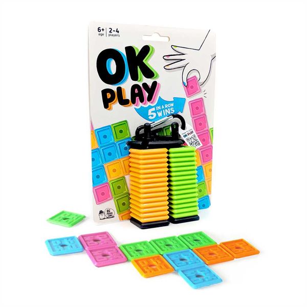 Big Potato Games: 'OK Play!' Travel Tile 5-in-a-Row Family Game