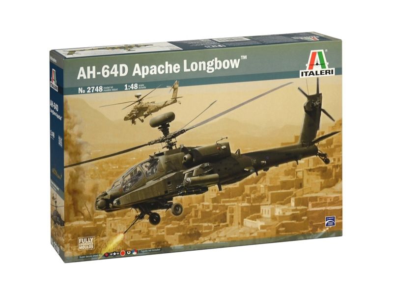 Italeri 1/48 AH-64D Longbow Apache Helicopter Plastic Model Kit