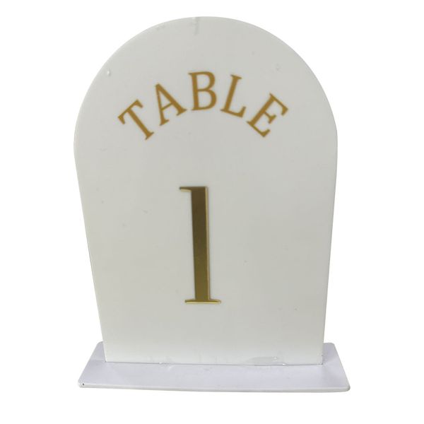 15 Packs Table Number Holders - 5" X 7" Acrylic Sign Table Numbers 1-15