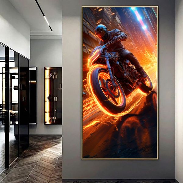 Canvas Wall Art - Riding on the Edge - 0700