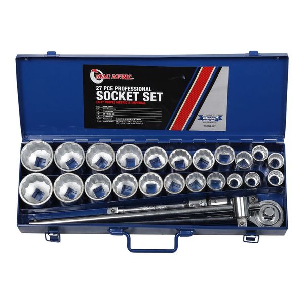 Imperial &amp; Metric Heavy Duty Socket Set 3/4" IN Drive 27 PCS