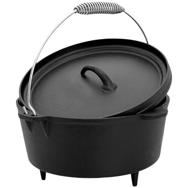 28CM Cast Iron Dutch Oven Bread Pot With Metal Handle
