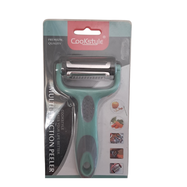 Multi-Function Kitchen Peeler - Stainless Steel Blade - Ergonomic Non-Slip