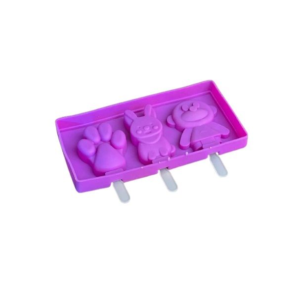 3-Cavity Ice Pop Molds, Silicone