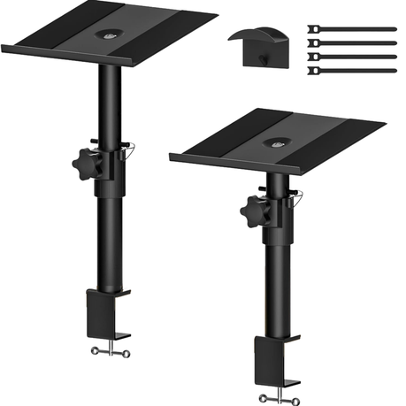 Adjustable Monitor Speaker Stand Studio Monitor Stands No punching Required Image