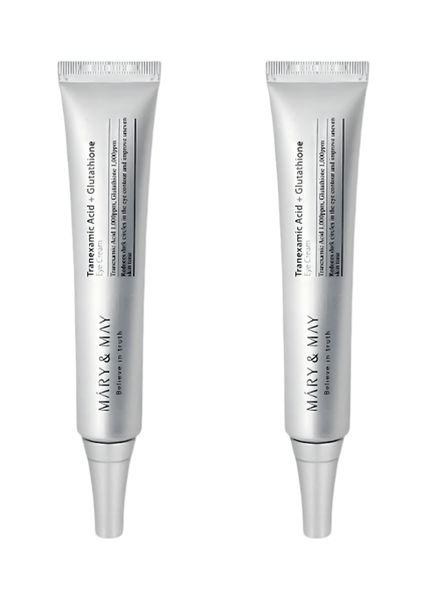 Mary &amp; May TXA + Glutathione Eye Cream Duo (24ml)