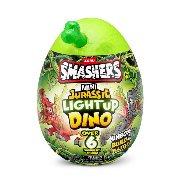 Smashers-Jurassic -Series 1 Mini Jurassic Light-Up Dino in PDQ