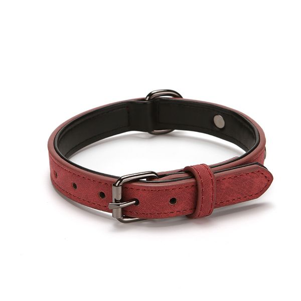 Suede Leather Dog Collar