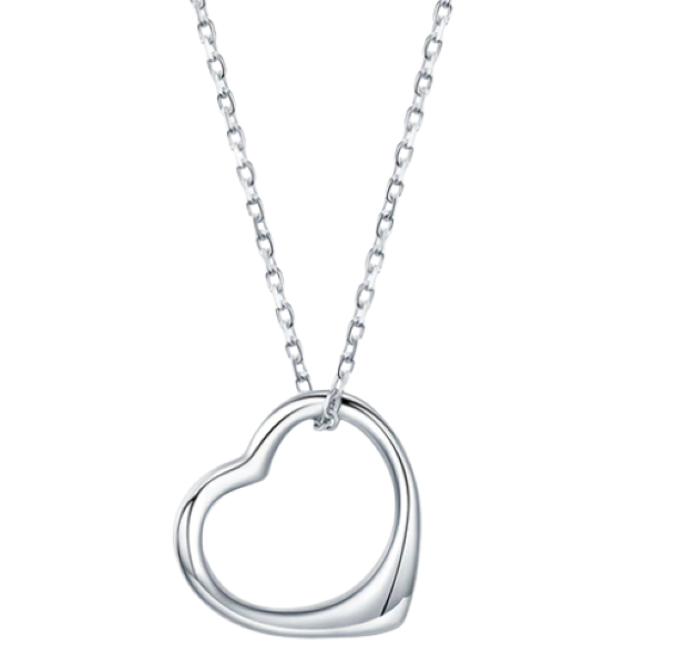 YALLI - Hollow Heart Necklace