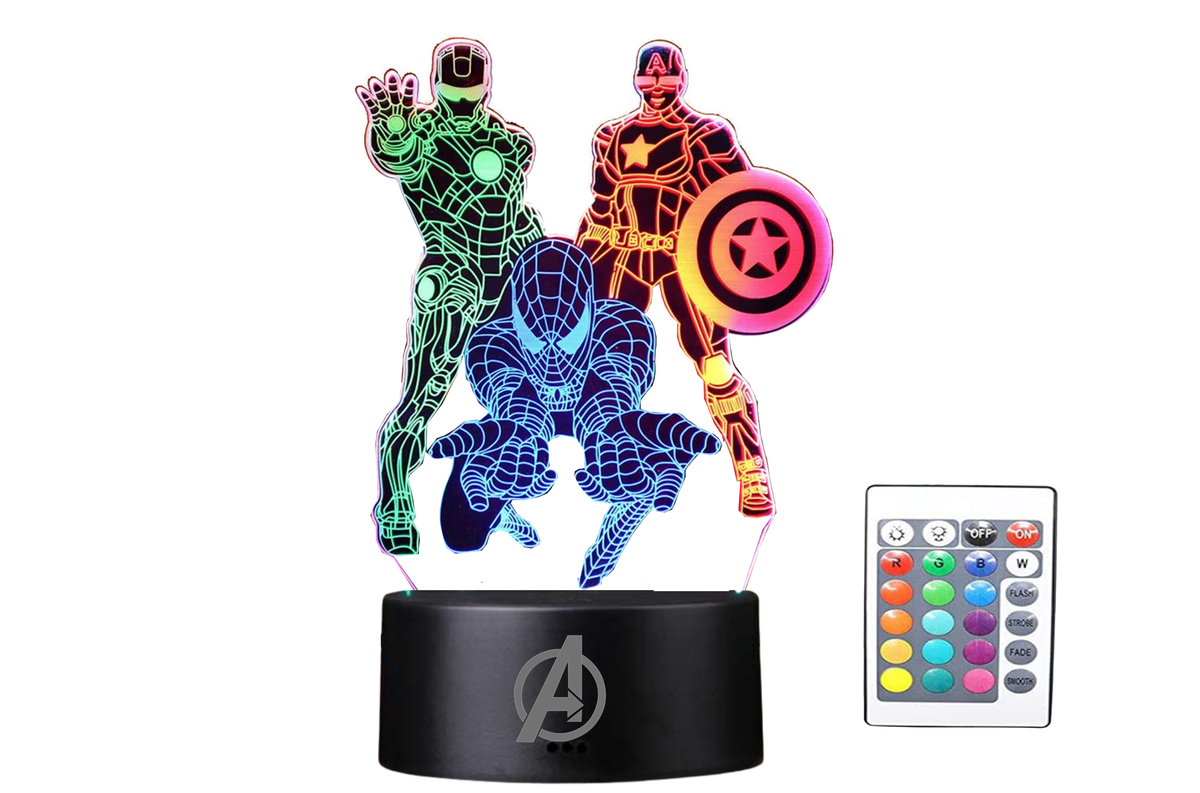 XenTec AVENGERS 3D LED Illusional Lamp Light Shop Today. Get it