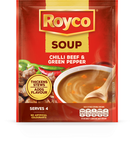 Royco Chilli Beef Green Pepper Soup 10x50g