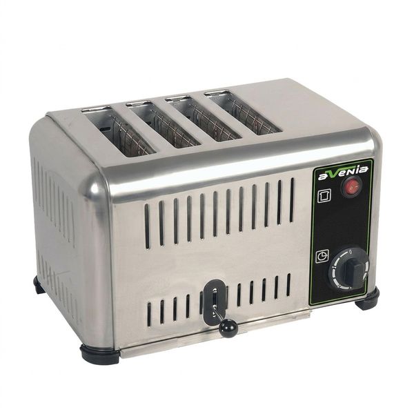 Avenia 4 Slice Manual Lift Toaster Stainless Steel 230V