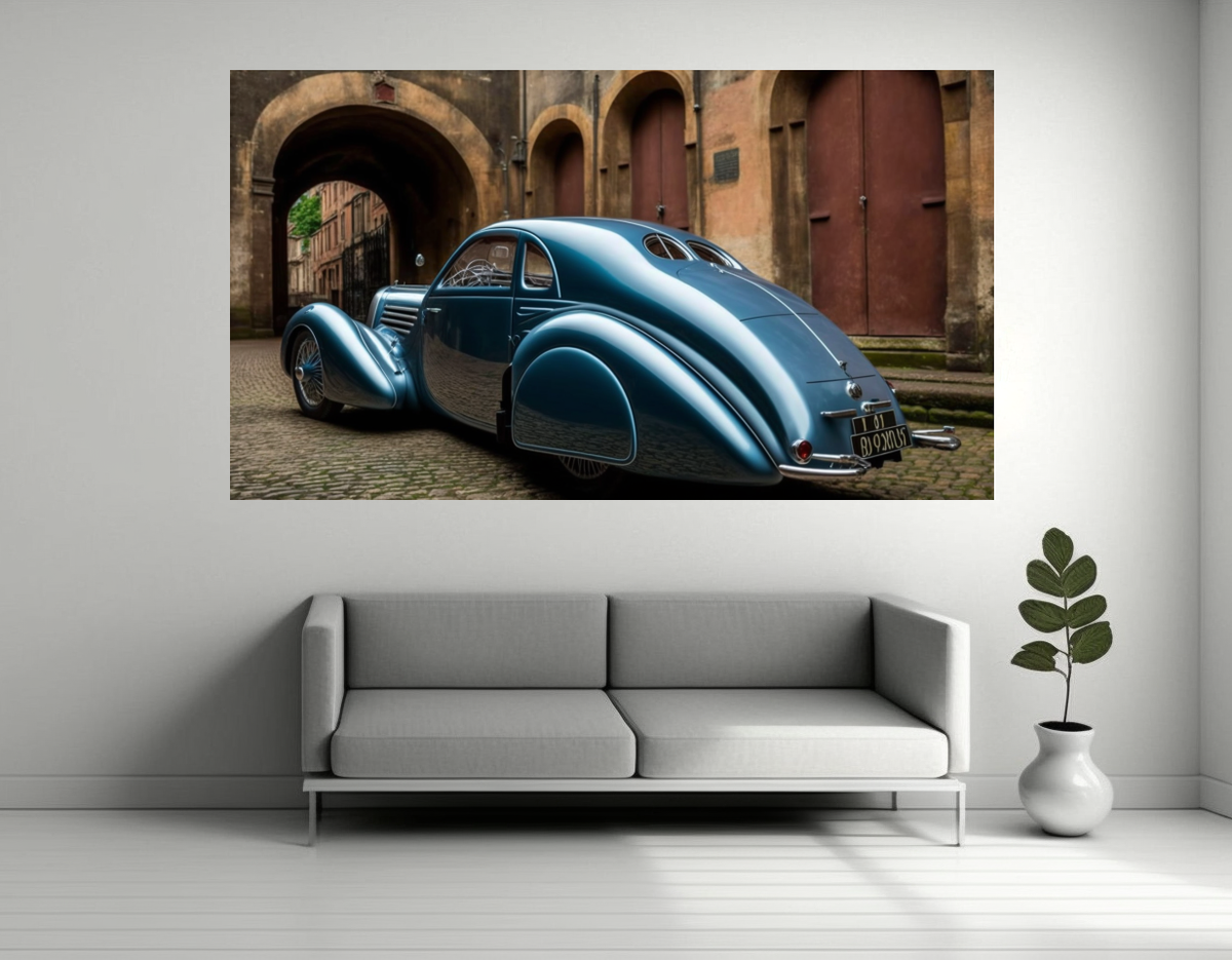 modern car art for wall