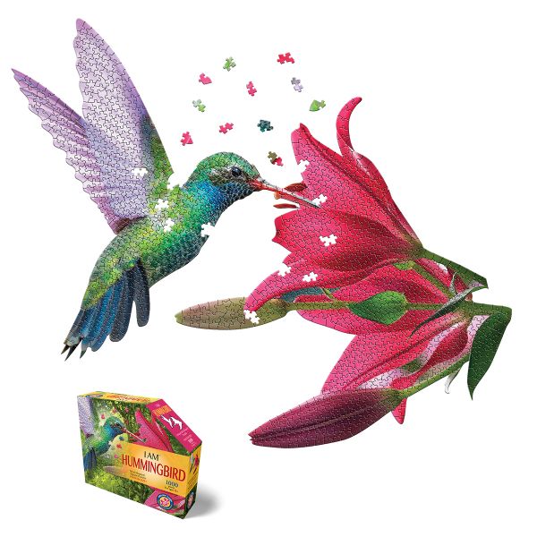 Madd Capp I Am Hummingbird Bird Shape Jigsaw Puzzle - 1000 Pieces