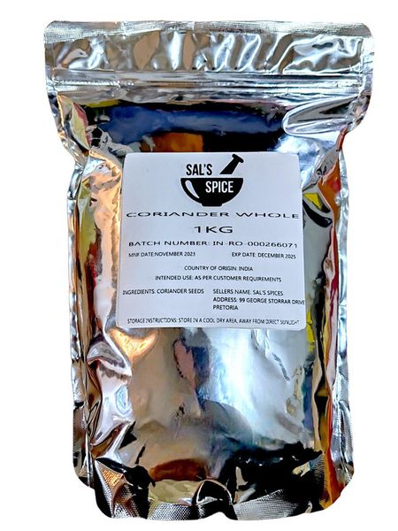 Sal's Spice Coriander Whole - 1kg